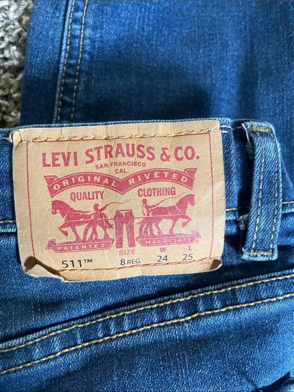 Levi's Kids Dark Blue Denim Jeans